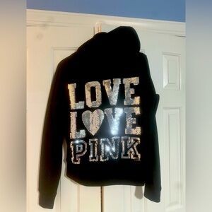 PINK by Victoria Secrets fur lined full zip hoody